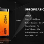 HQD TITAN 7000 тяг Дыня
