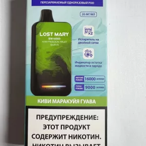 Lost Mary BM16000 Kiwi passion fruit guava - Киви маракуйя гуава